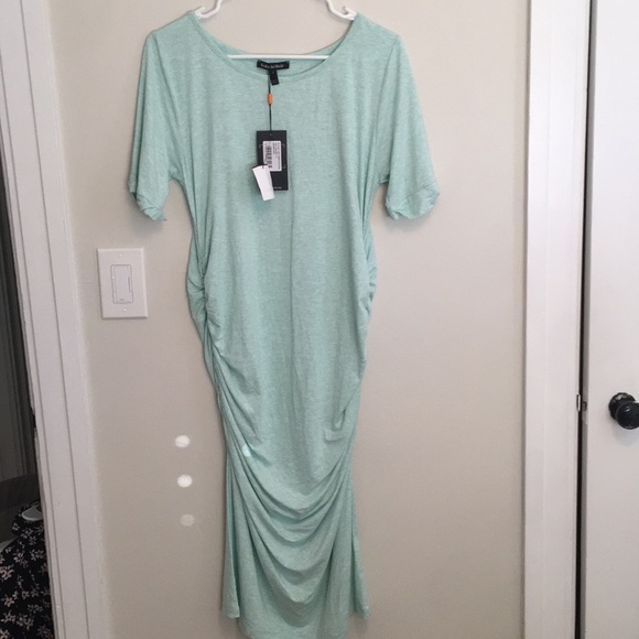 Isabella Oliver Ruched T-Shirt Maternity Dress - Picture 2 of 5